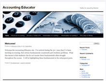 Tablet Screenshot of accountingeducator.com